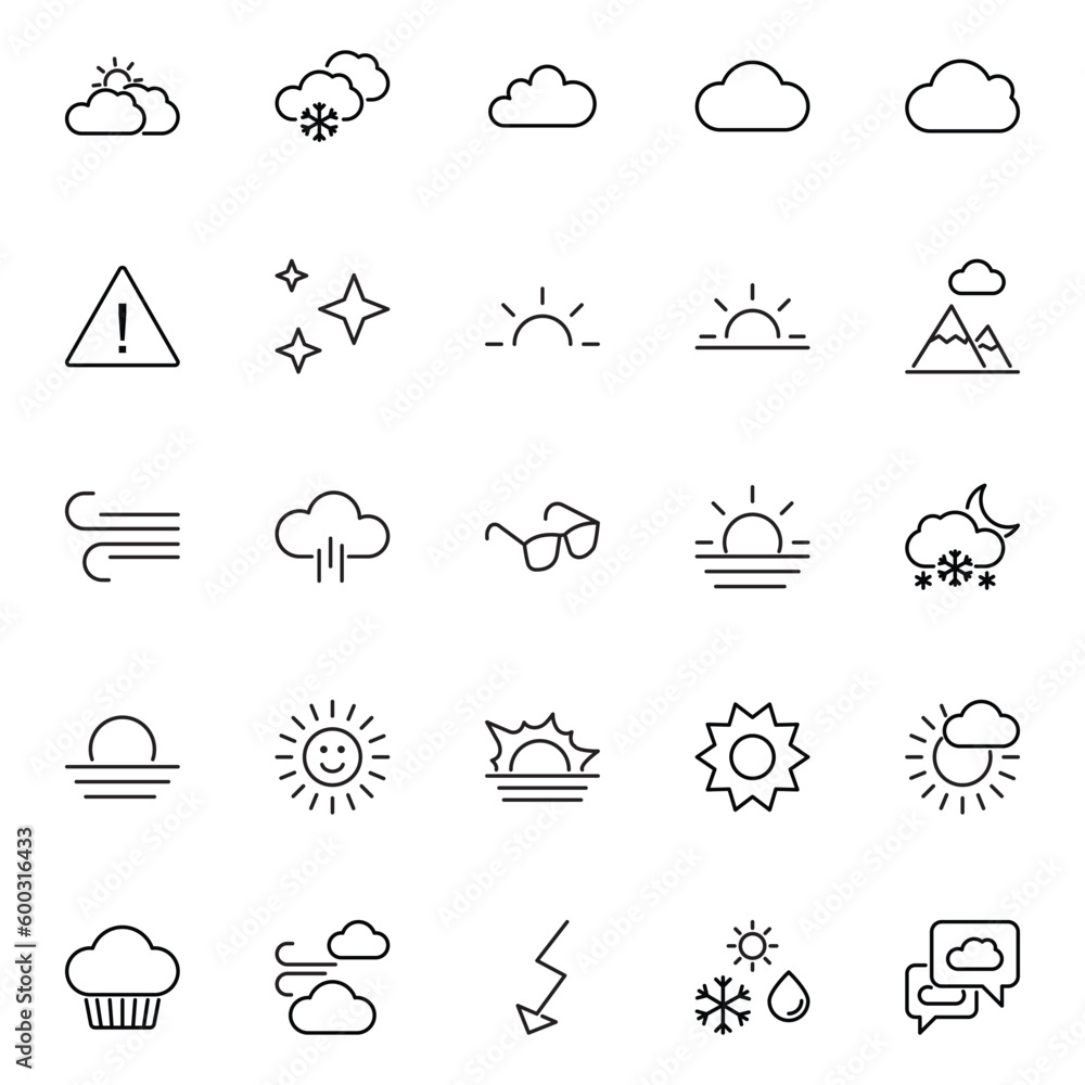 Outline icon for weather Outline icon for weather