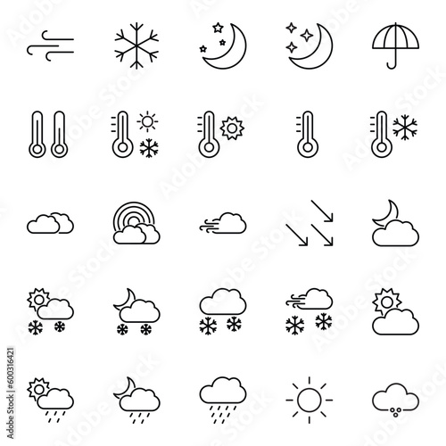 Outline icon for weather
