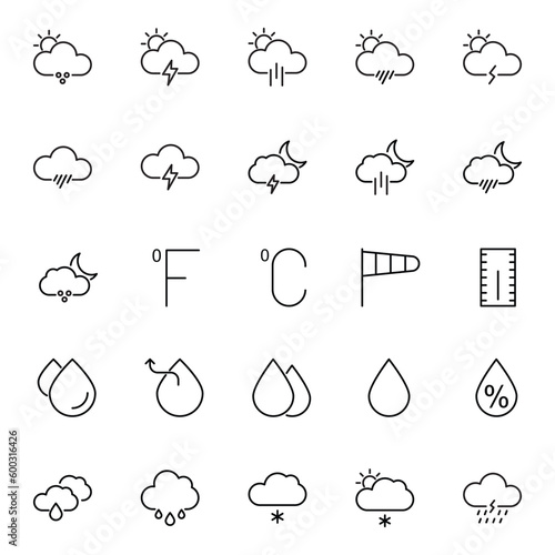 Outline icon for weather