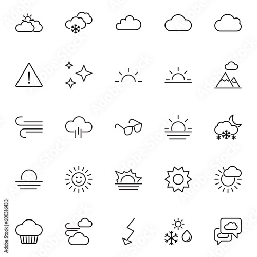 Outline icon for weather
