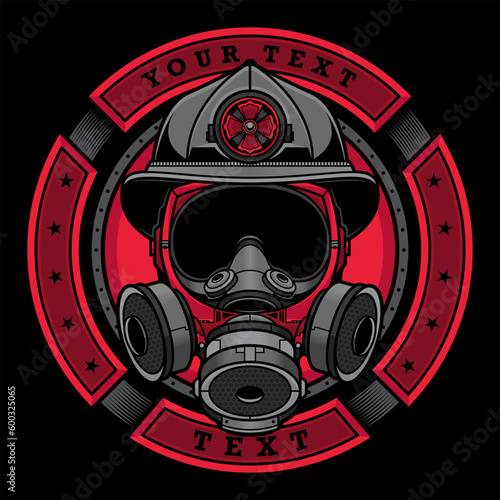simple firefighter logo © maroyendesign