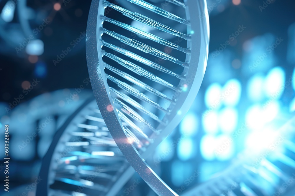Science and chemistry concept, DNA molecule with spiral threads. medical background Science and chemistry concept, DNA molecule with spiral threads. medical background