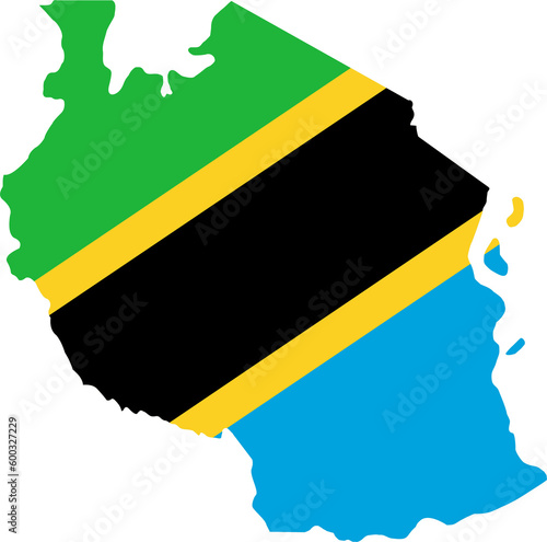 Tanzania flag pin map location 2023050652 photo