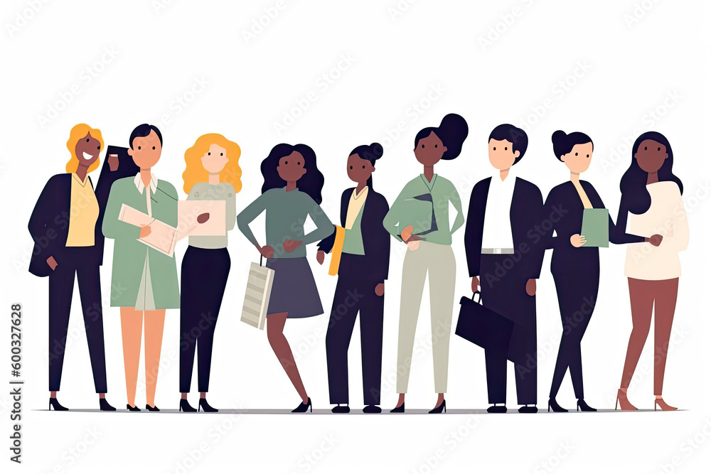 Obraz premium Diverse businesspeople with money in hands offer funding to successful businesswoman