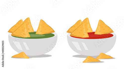 Nacho design on white background