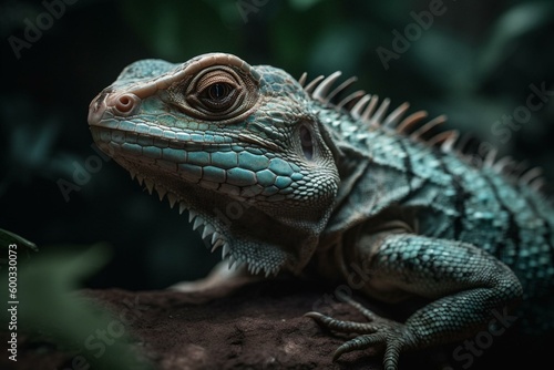 A small reptile commonly found in the Americas. Generative AI
