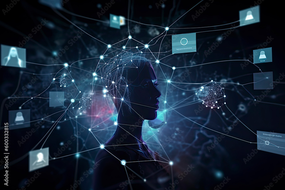 VFX Digitally Generated Background with Virtual Social Media Reality Interconnected