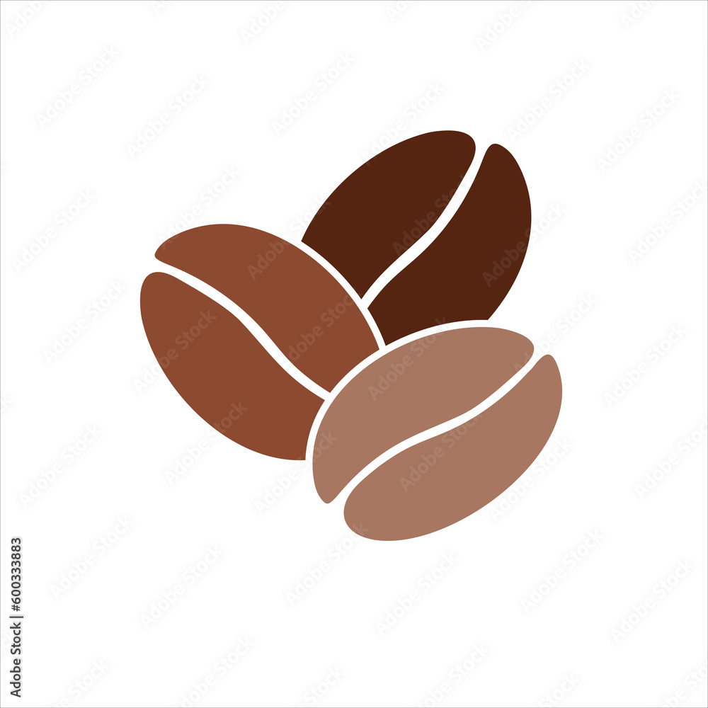 Coffee beans on white background Coffee beans on white background