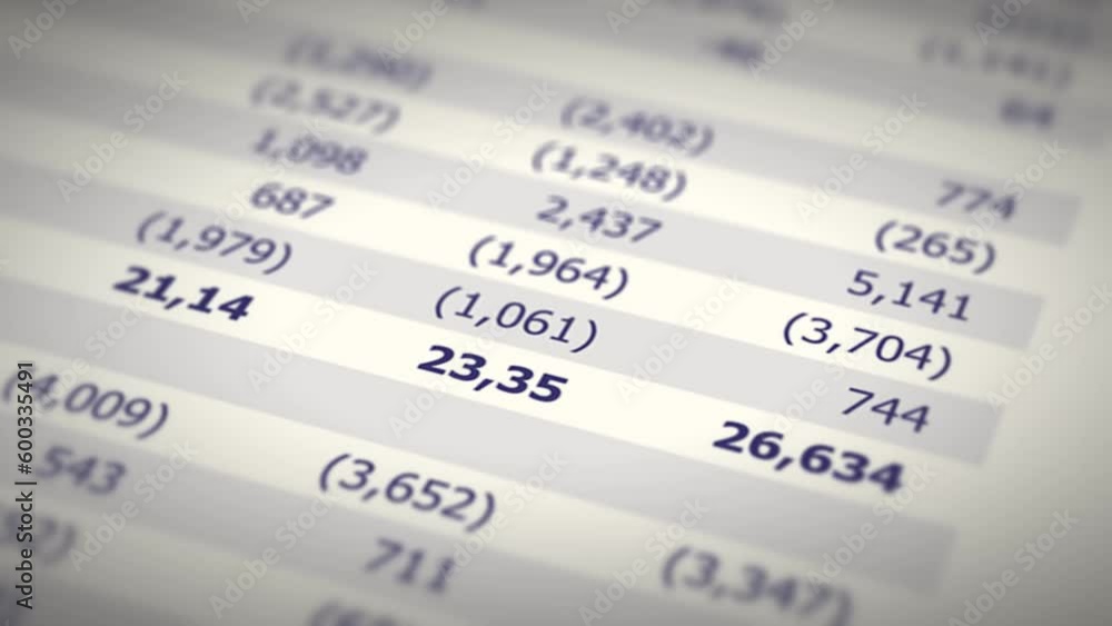 Business finance and income statement, accounting, statistics and analytic research concept. A company's balance sheet Business finance and income statement, accounting, statistics and analytic research concept. A company's balance sheet