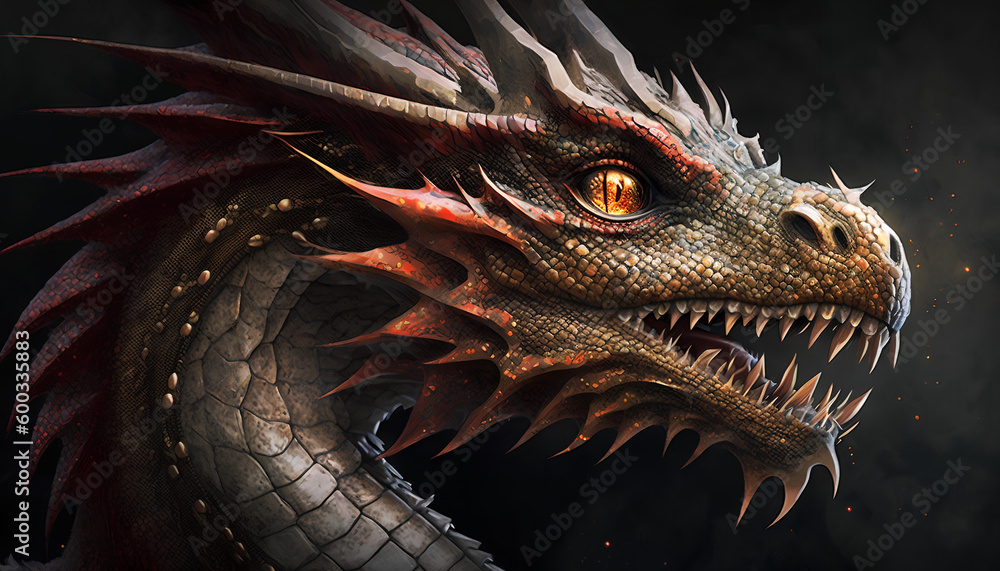 dragon close up