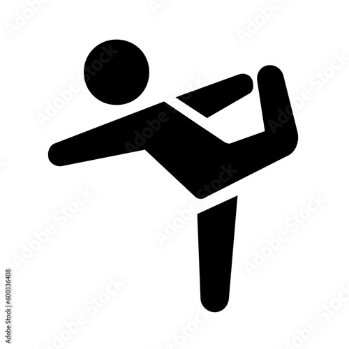 Humanoid in yoga pose