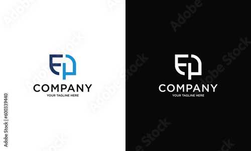 EP letter logo design on luxury background. EP Initial monogram letter logo concept. EP icon design. PE elegant and professional white color letter icon design on black background. E P