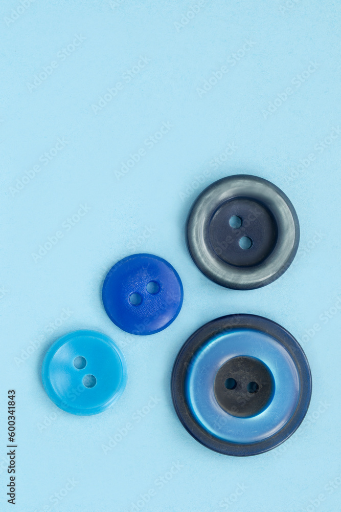 Buttons on blue background