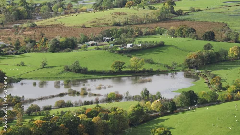 Floodwaters at Bassenthwaite, Lake District, October 2021 Floodwaters at Bassenthwaite, Lake District, October 2021