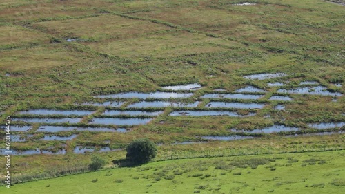 Peat cuttings in the Yorkshire Dales photo