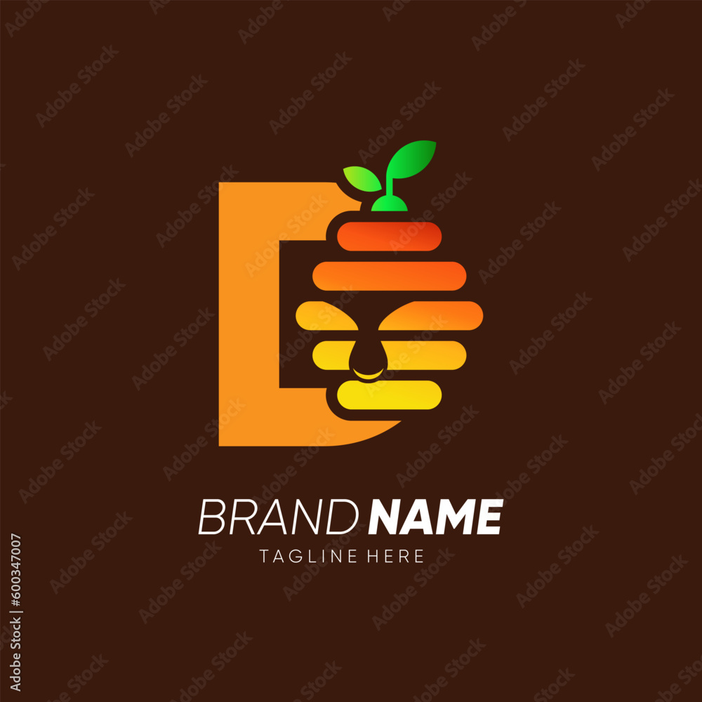 Letter D Initial Bee Hive Logo Design Vector Icon Graphic Emblem Illustration Letter D Initial Bee Hive Logo Design Vector Icon Graphic Emblem Illustration