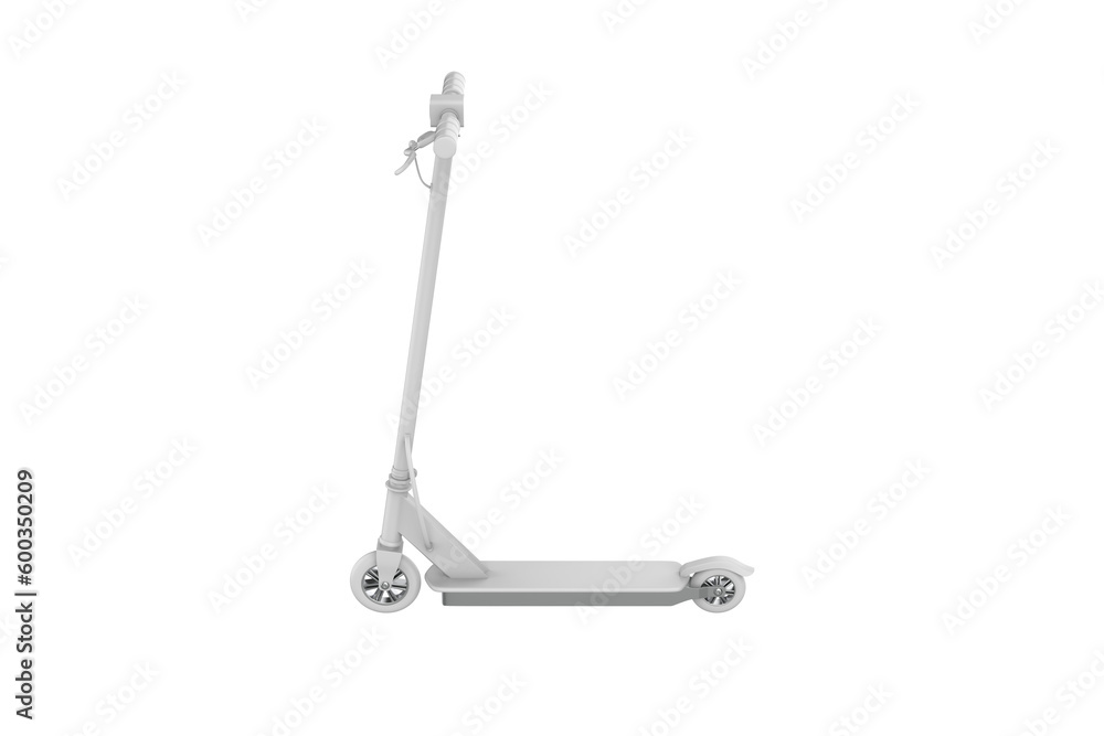 Electric Scooter Mockup Isolated On White Background. 3d illustration Electric Scooter Mockup Isolated On White Background. 3d illustration