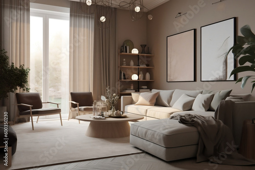 Generative AI a living room design