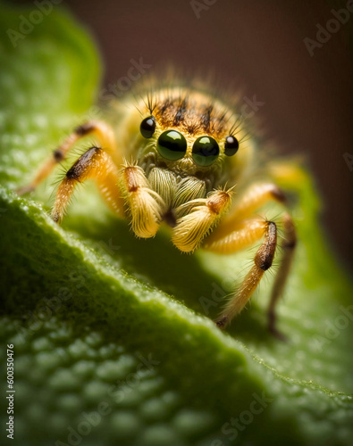 Die verborgene Schönheit: Makroaufnahme einer winzigen Spinne