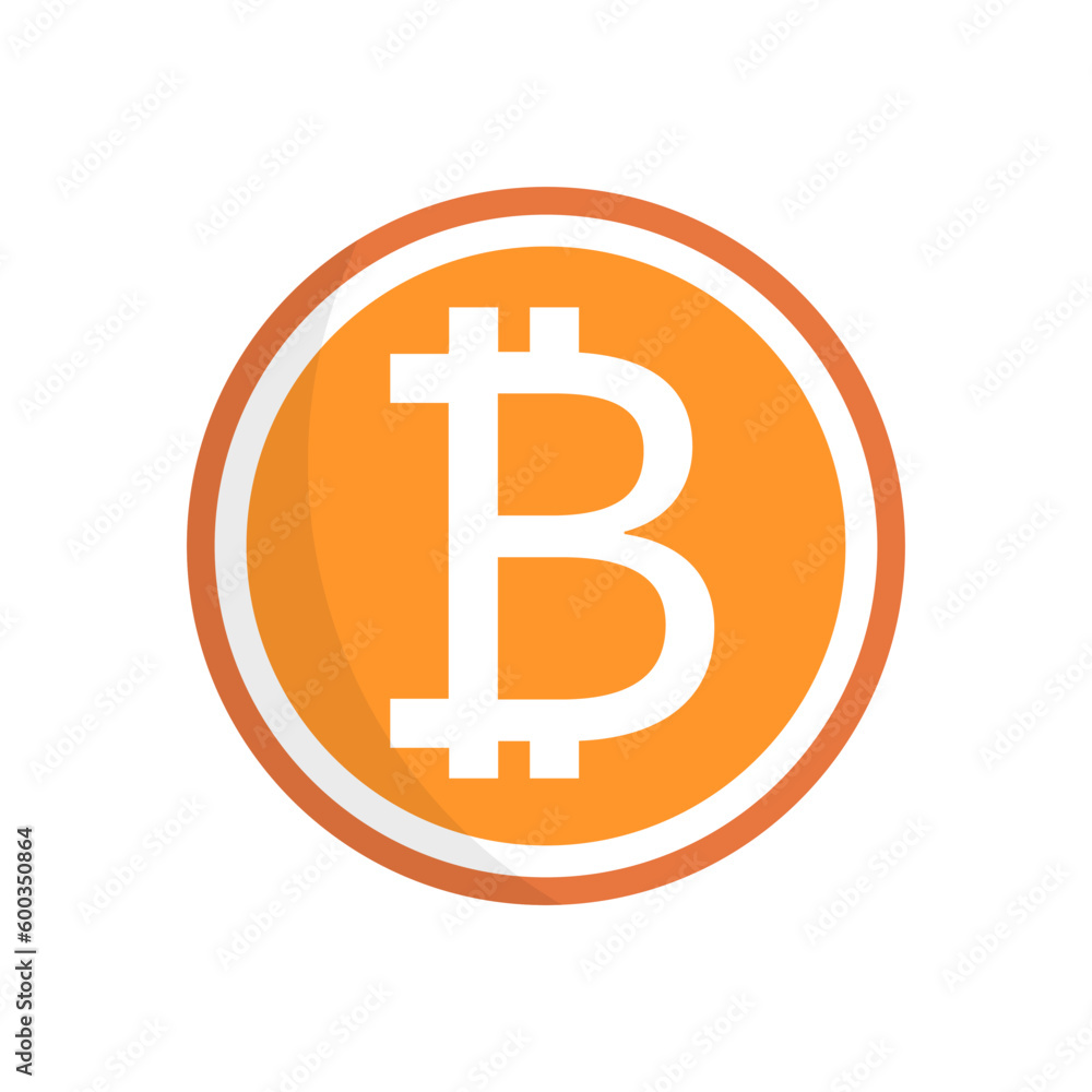 Modern bitcoin icon. Cryptocurrency. Digital money. Vector. Modern bitcoin icon. Cryptocurrency. Digital money. Vector.