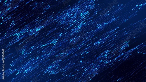 Beautiful Blue Particle Background Animation