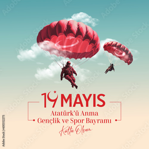 Canvastavla Happy May 19 is the Commemoration of Atatürk, youth and sports day