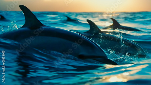 Capturing Dolphins in Motion. Generative AI