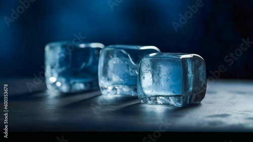 Ice cubes. Generative AI