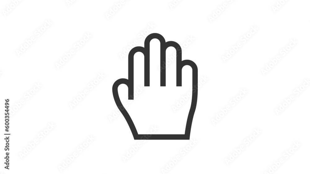 Hand Move Cursor animated icon on white background
Hand Move Cursor animated icon on white background
