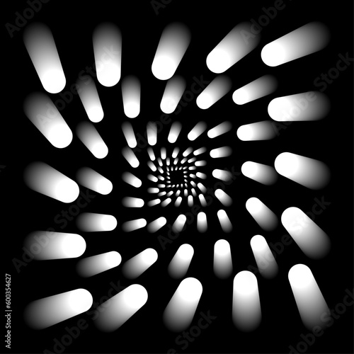 3d rendered illustration of a eye, Abstract design of black and whiter blend circle for flyers, websites, Brushers wallpapers etc. vector illustration  photo