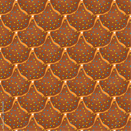 Pattern homemade cookie different taste in pastry biscuit