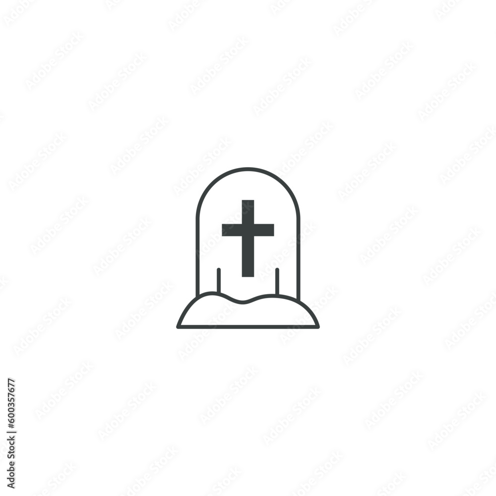 grave icon black color grave icon black color