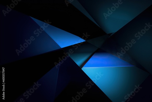 Dark blue geometric shapes modern background for design Modern futuristic web banner