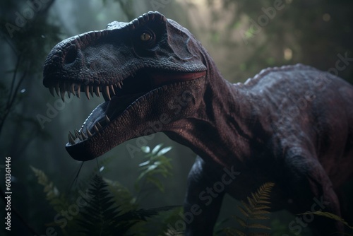 Allosaurus artwork. Generative AI