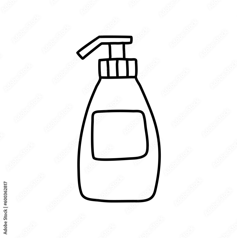 Hand drawn vector illustration of deodorant for men for body care. Shaving gel. Shaving foam. Man cosmetic. Hand drawn vector illustration of deodorant for men for body care. Shaving gel. Shaving foam. Man cosmetic.