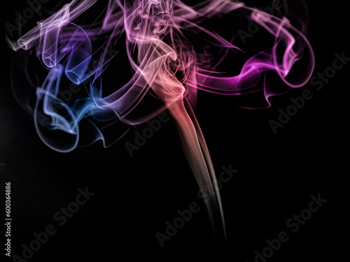 Smoke, pastel or neon tones...