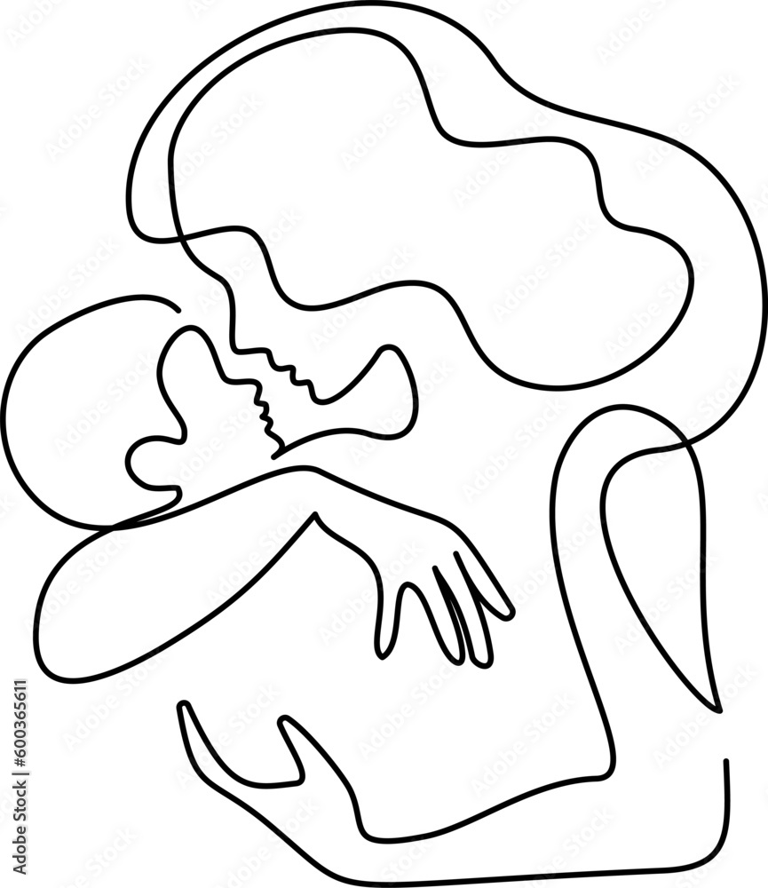 Happy Mother day card. Woman hold her baby. Happy Mother day card. Woman hold her baby.