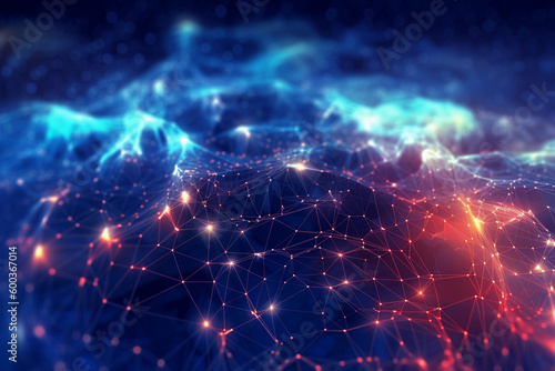 Global network technology abstract background