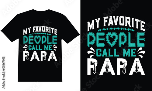 Father's Day" T-shirt design vector.