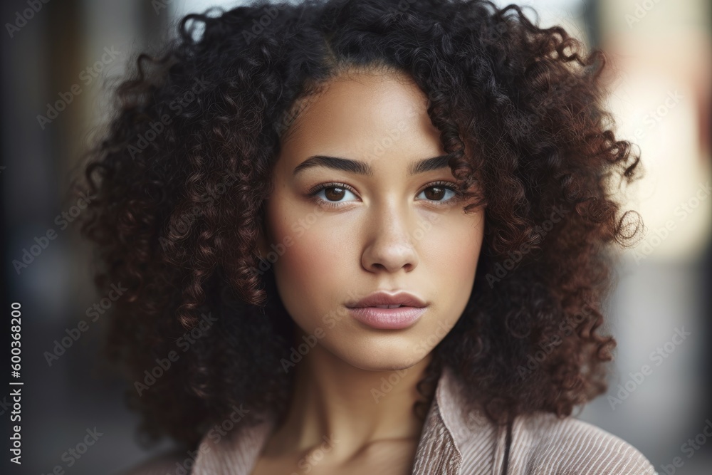 Mixed race woman happy. Generate Ai Mixed race woman happy. Generate Ai