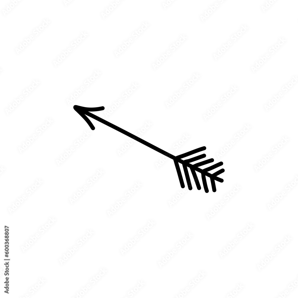 Arrow sketchy design elements vector illustration Arrow sketchy design elements vector illustration