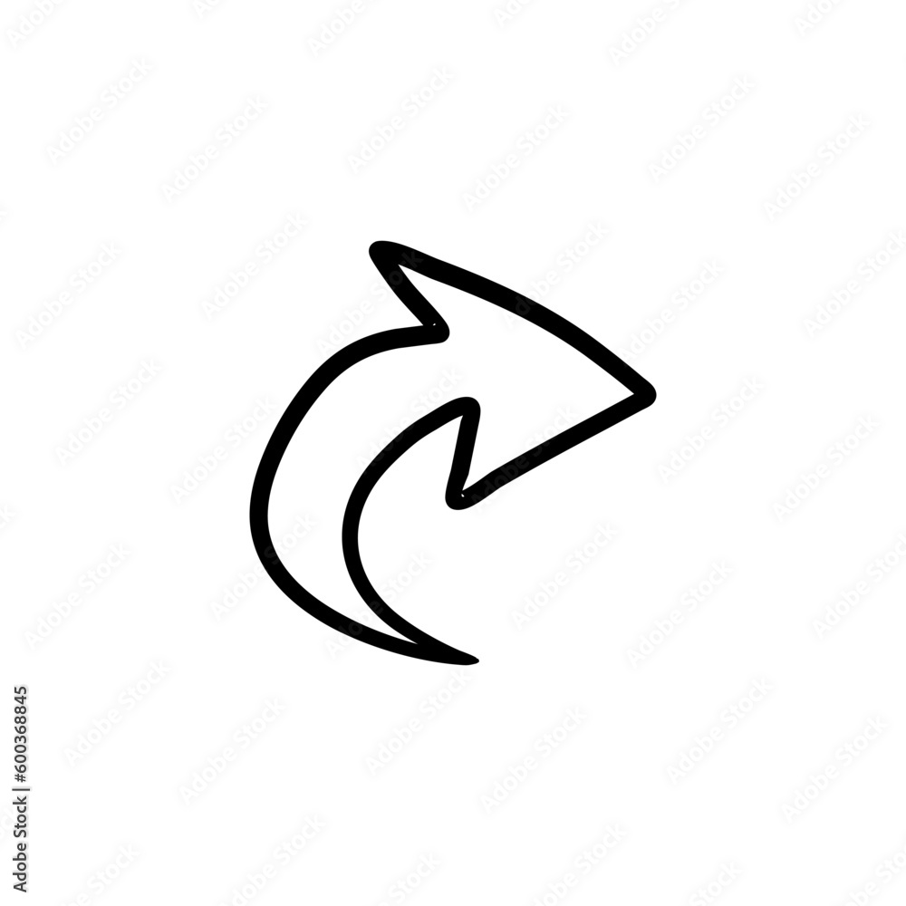 Arrow sketchy design elements vector illustration Arrow sketchy design elements vector illustration