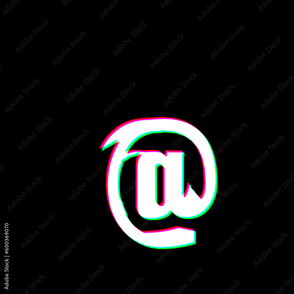 White Black @ At Email www Internet Grudge Scratched Dirty Style Punk Print Symbol illustration White Black @ At Email www Internet Grudge Scratched Dirty Style Punk Print Symbol illustration
