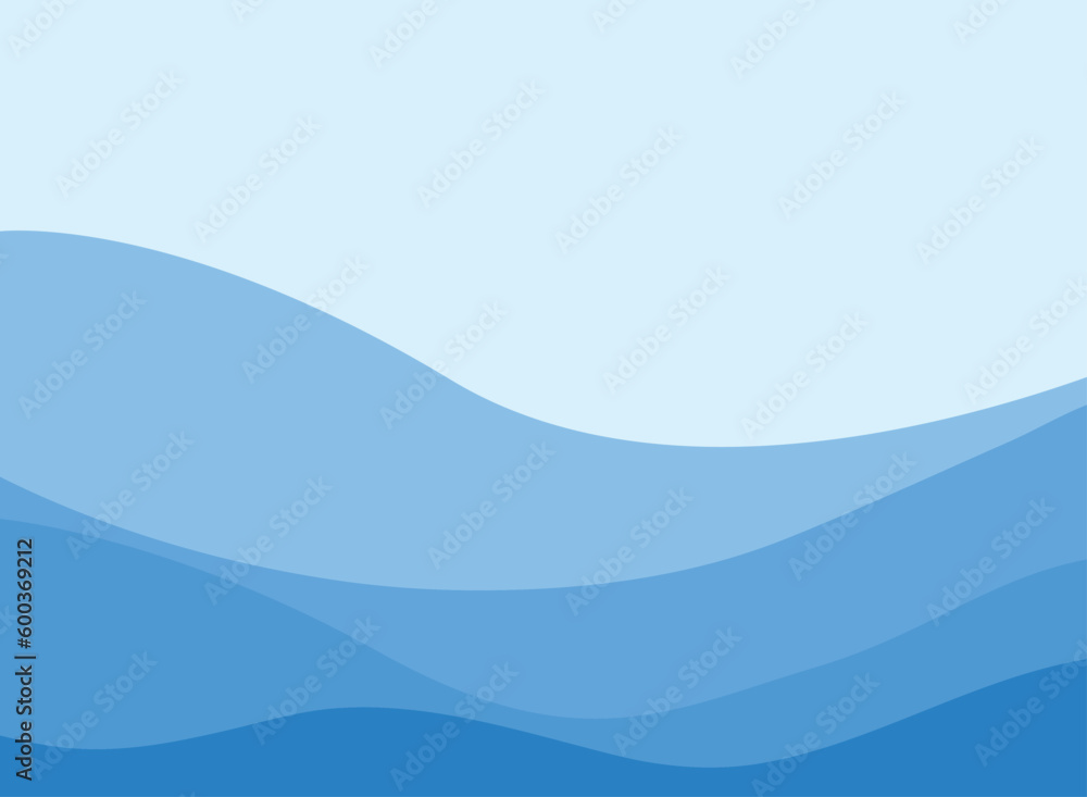 Blue Wave Abstract Background 