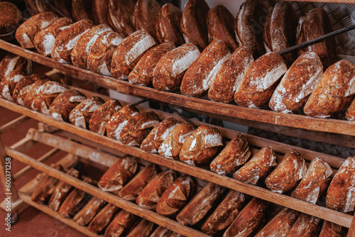 Organic Bakery - details of bakr baking bread