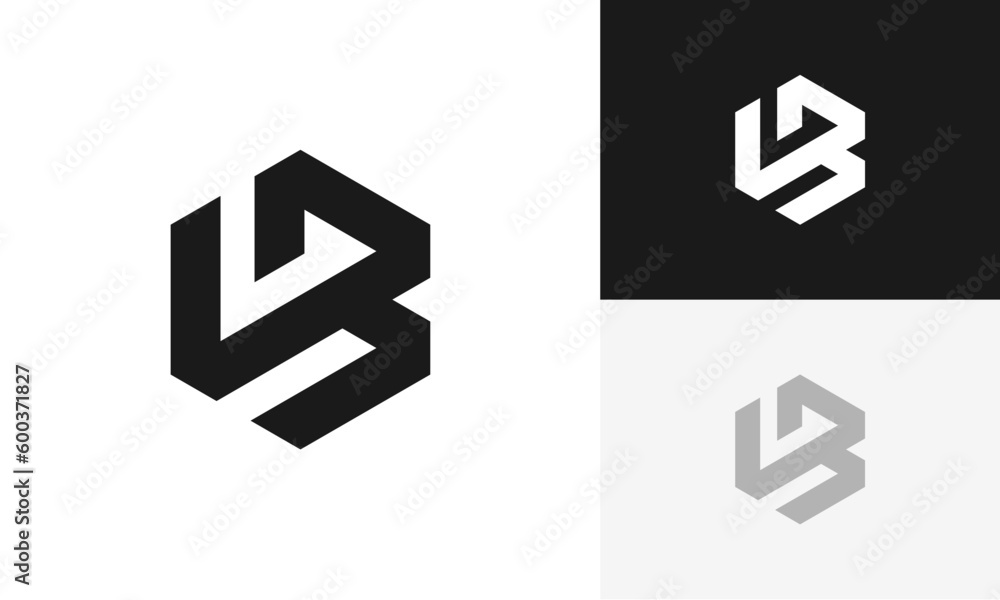 Initials B logo design. Initial letter logo design vector Initials B logo design. Initial letter logo design vector