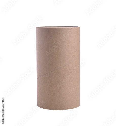 Paper core with white background on transparent.