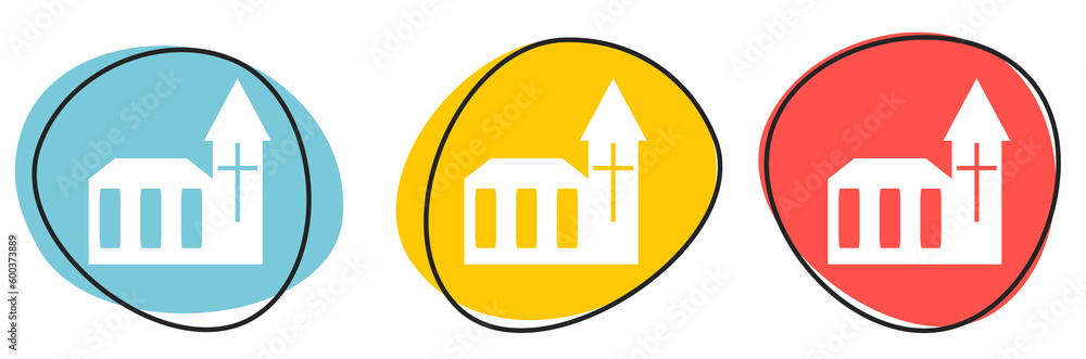 Button Banner für Website oder Business: Kirche, religion oder Gottesdienst Button Banner für Website oder Business: Kirche, religion oder Gottesdienst