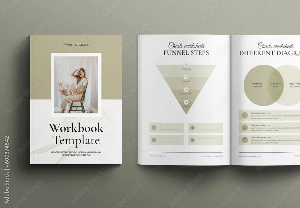Course Workbook Template Stock Template Adobe Stock Course Workbook Template Stock Template Adobe Stock