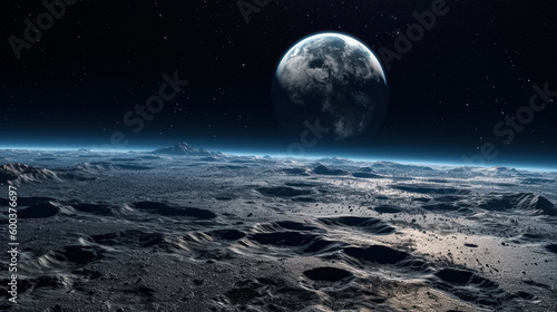 月からみた地球